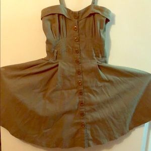 Olive Green Summer Dress